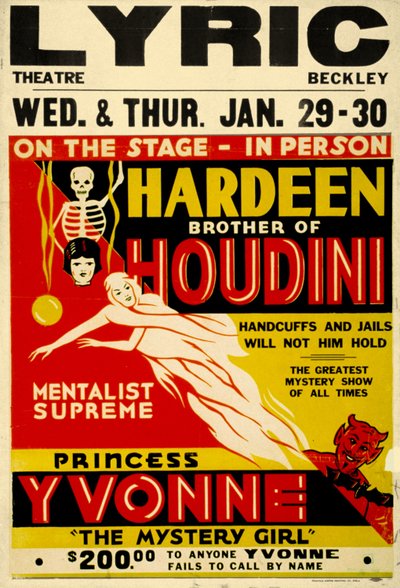 Hardeen, Brother of Houdini by Unknown